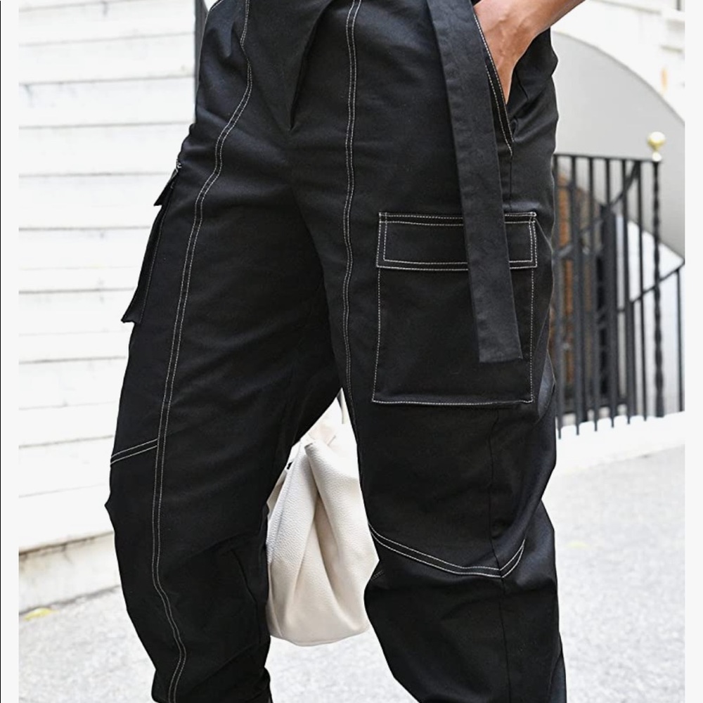 WORN ONCE! KARENTHEBRITCHICK Amazon the drop-black with off white stitching